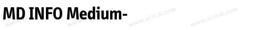MD INFO Medium字体转换